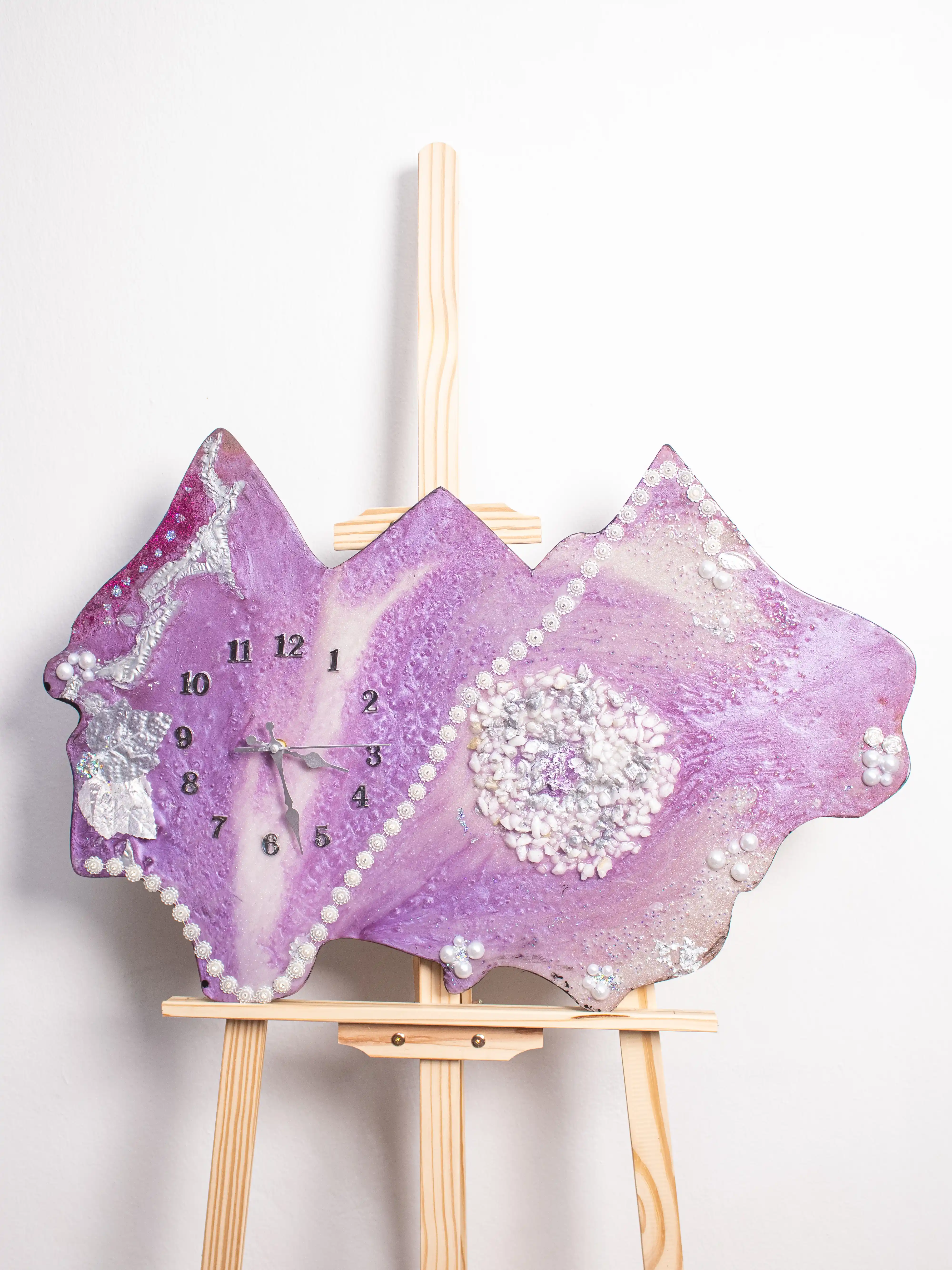 Amethyst Dream Resin Clock