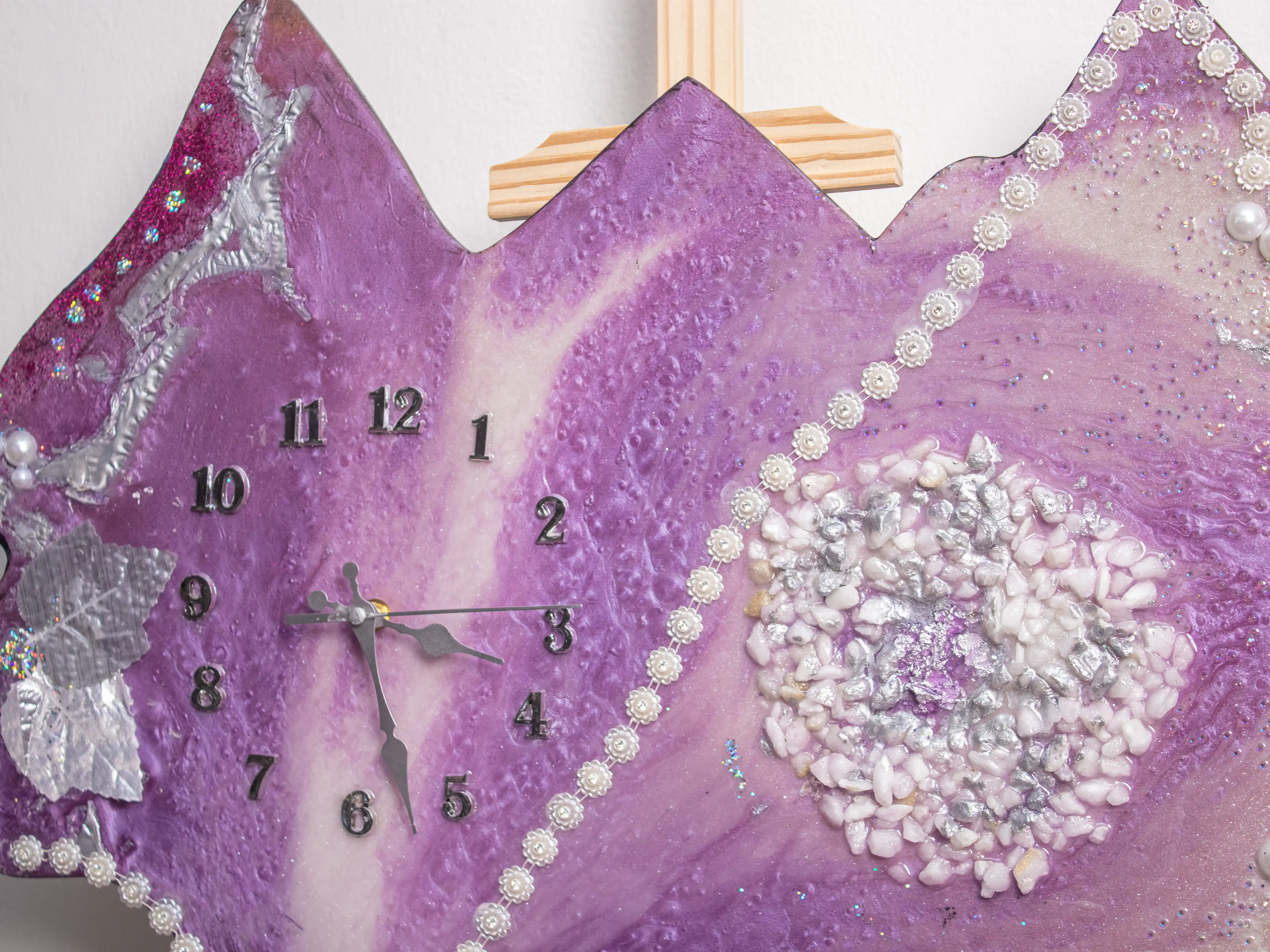 Amethyst Dream Resin Clock