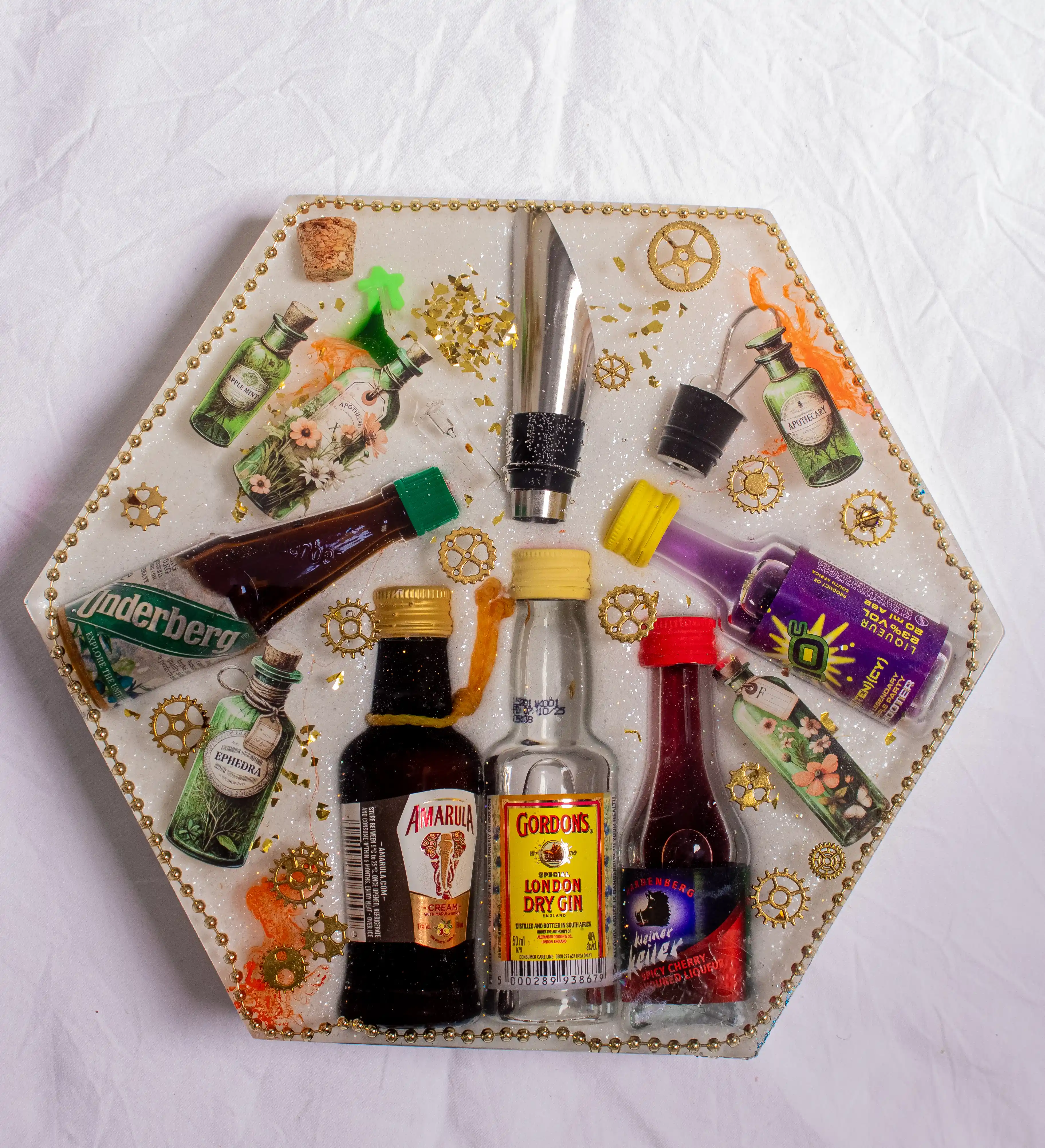 Apothecary Cocktail Resin Tray