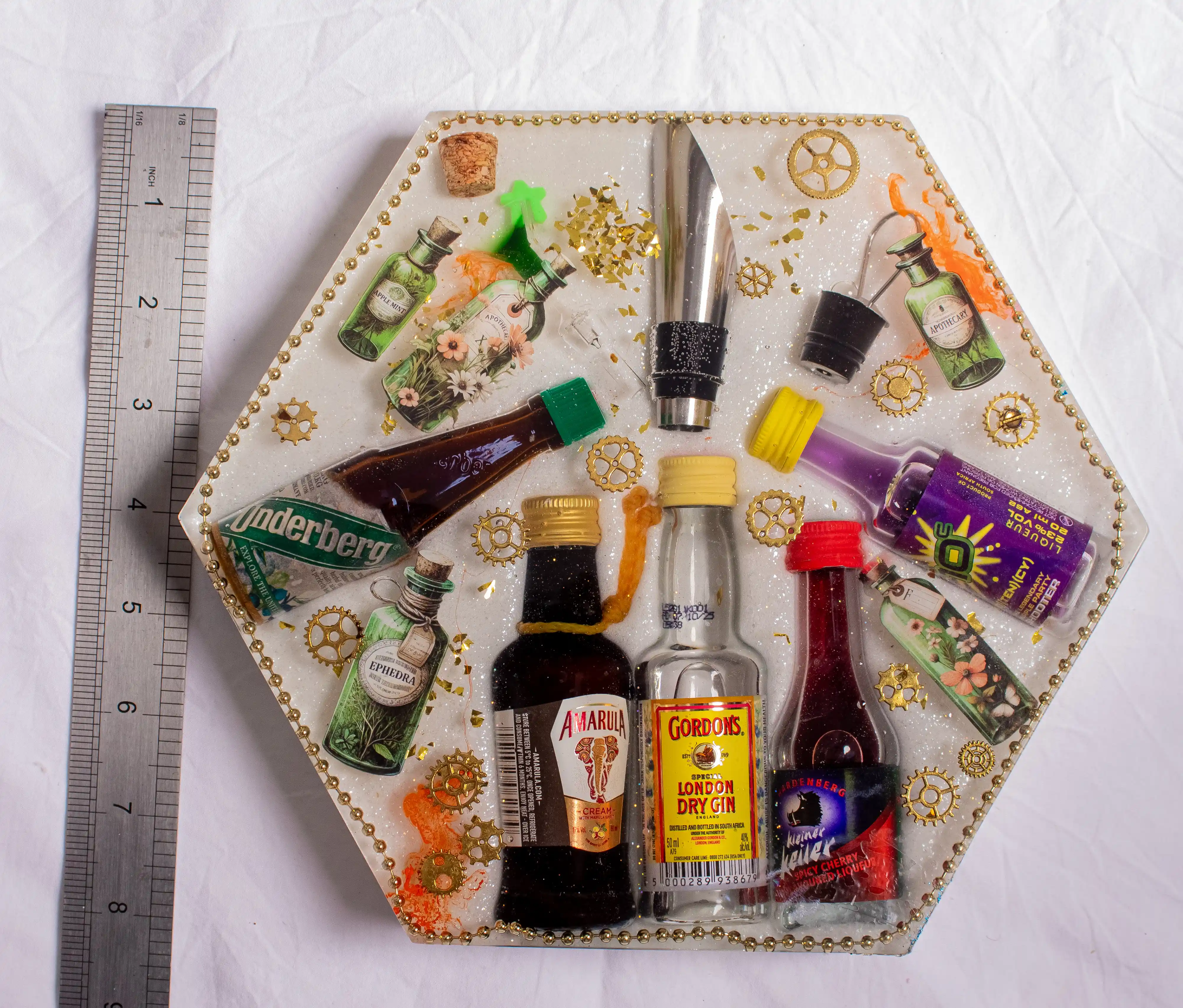 Apothecary Cocktail Resin Tray