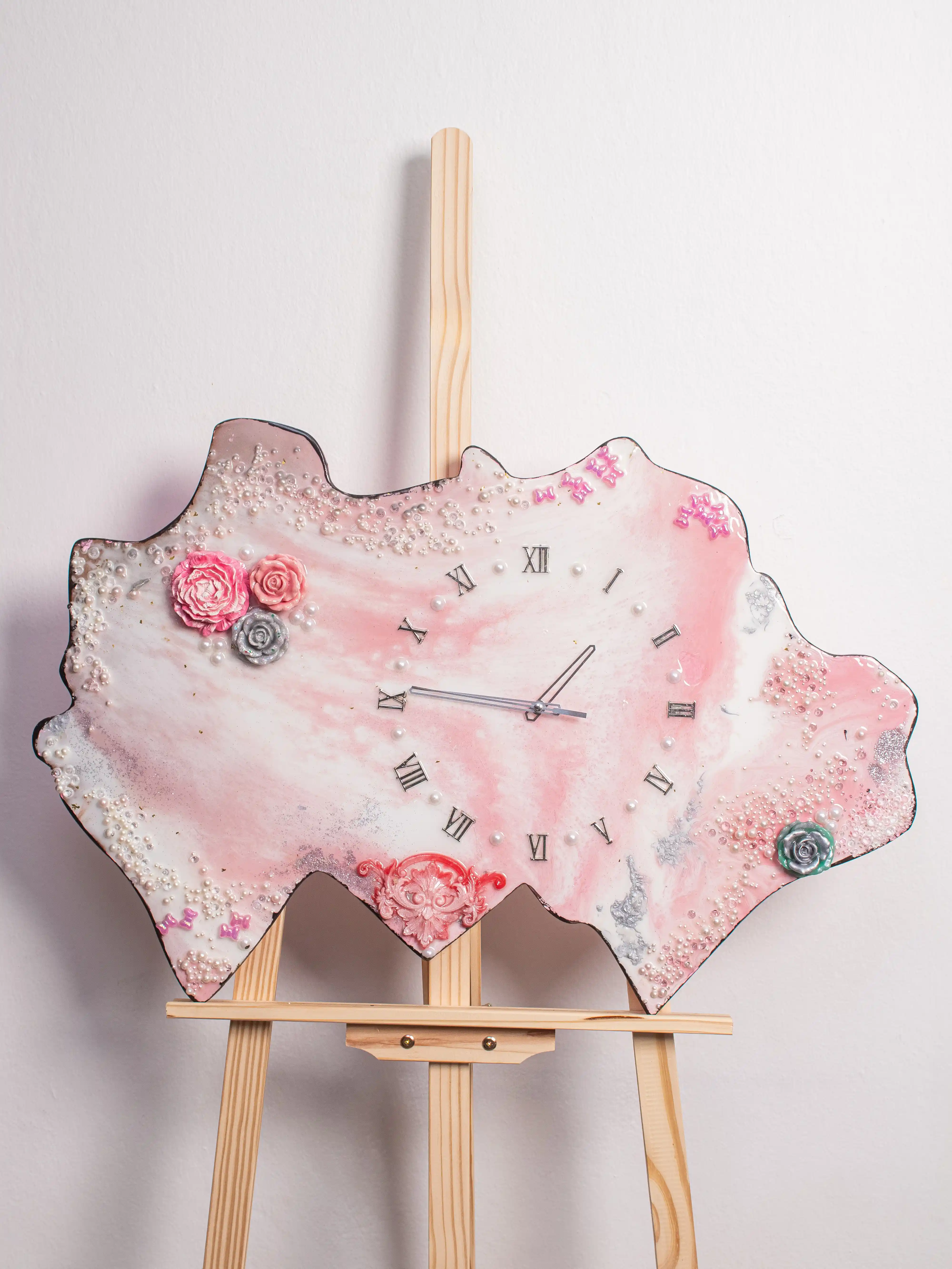 Blush Pink Pearl Clock