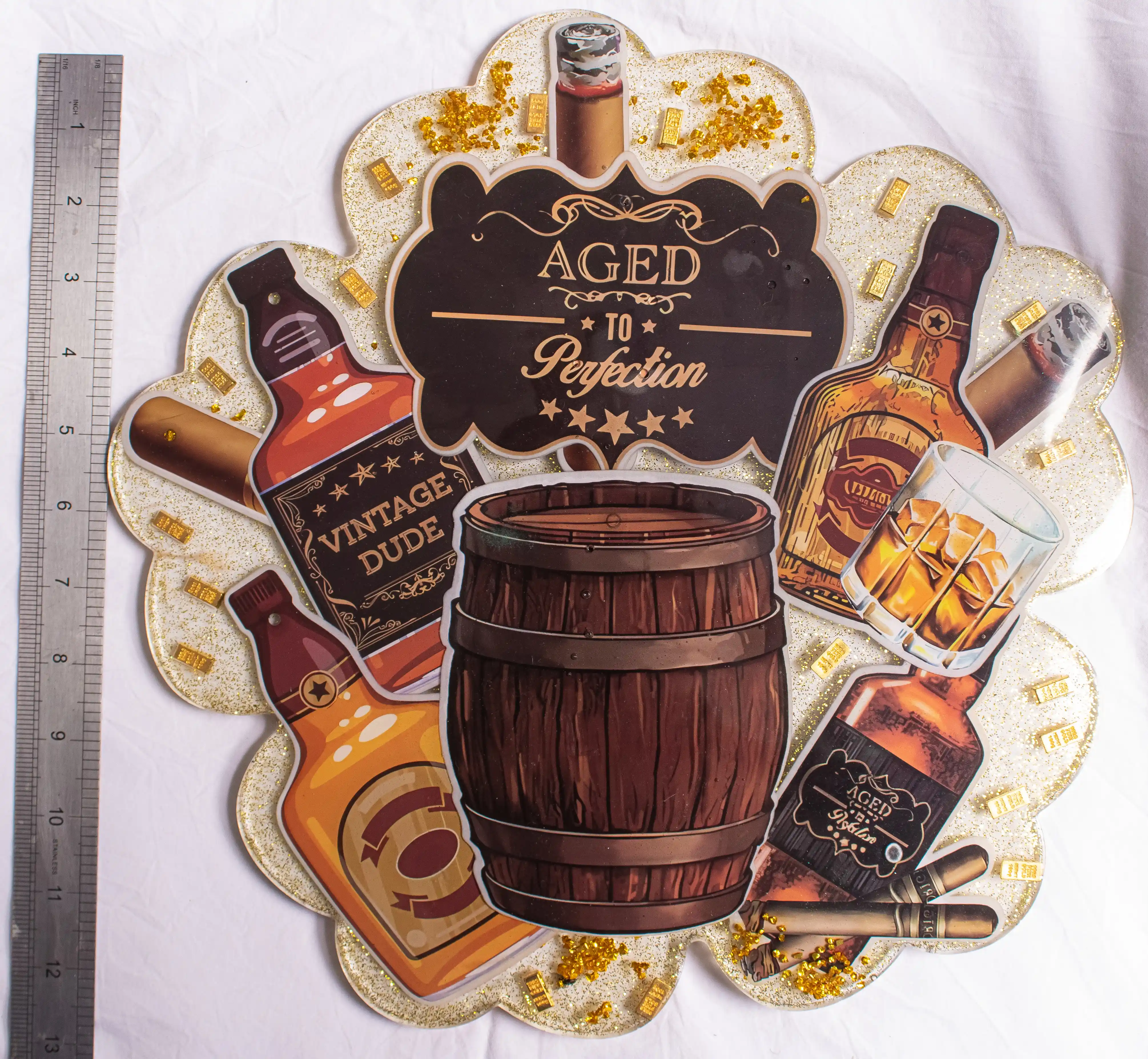 Bourbon Barrel Resin Décor