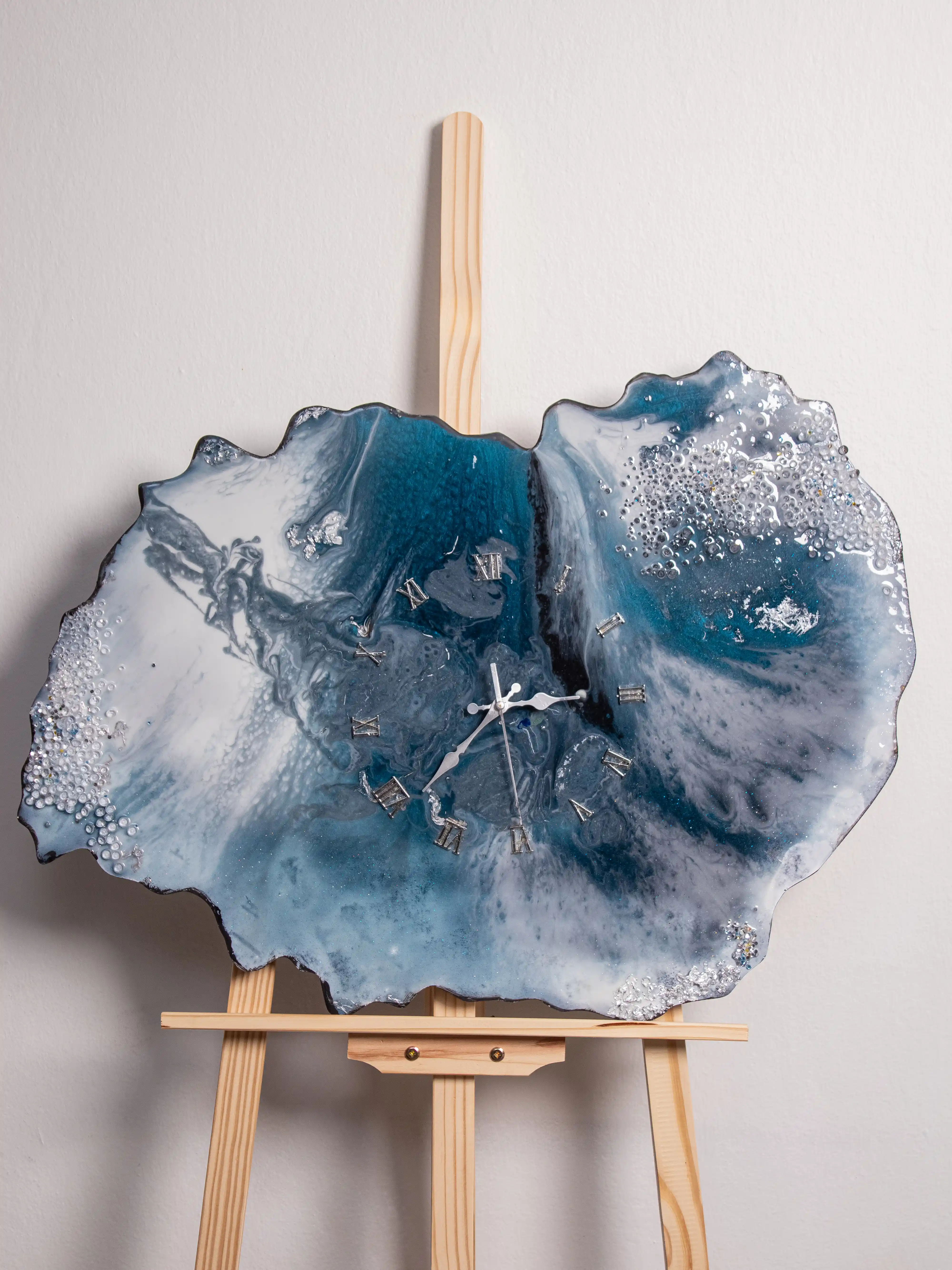 Midnight Tide Resin Clock