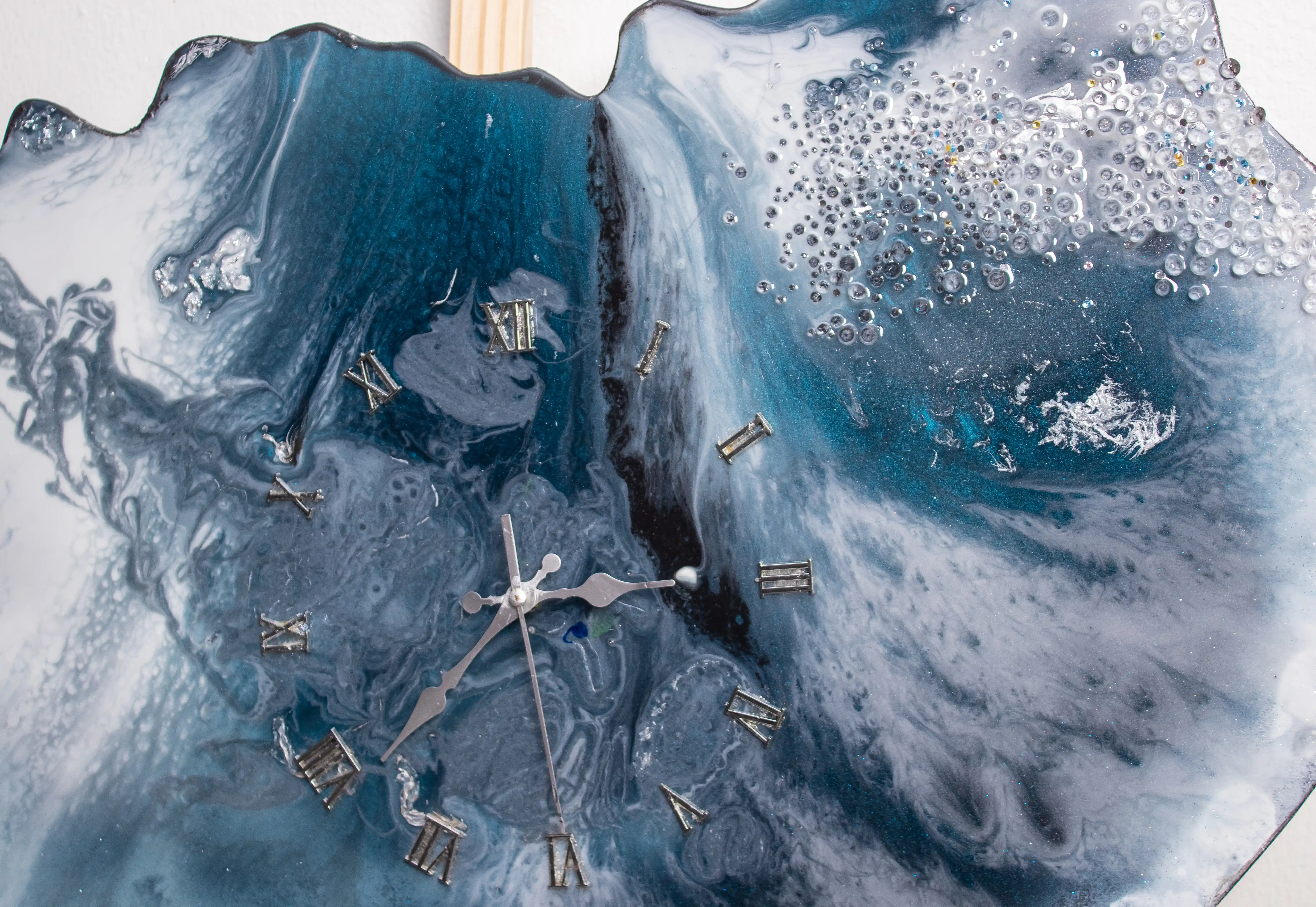 Midnight Tide Resin Clock
