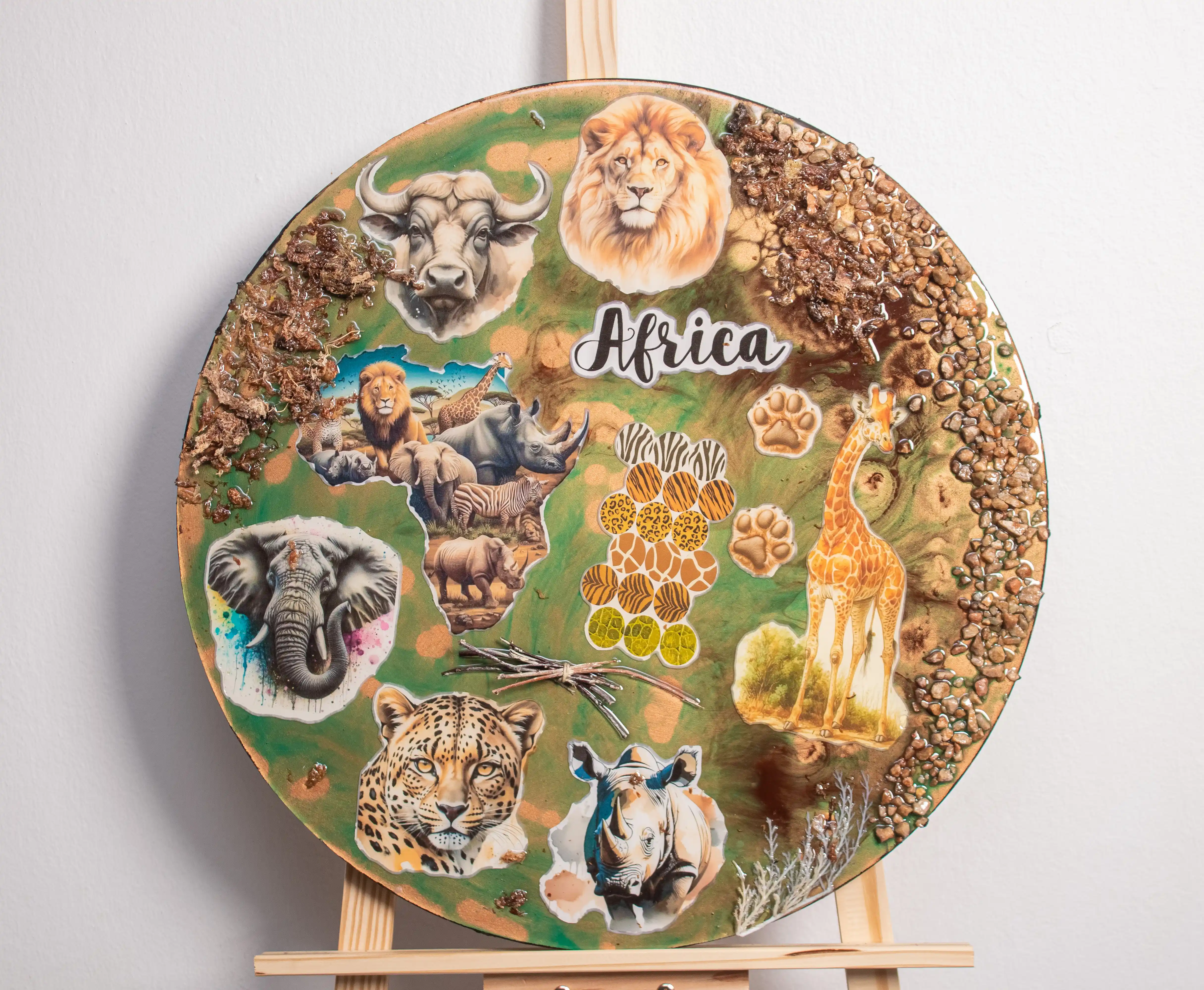 Spirit of Africa Wildlife Resin Plaque