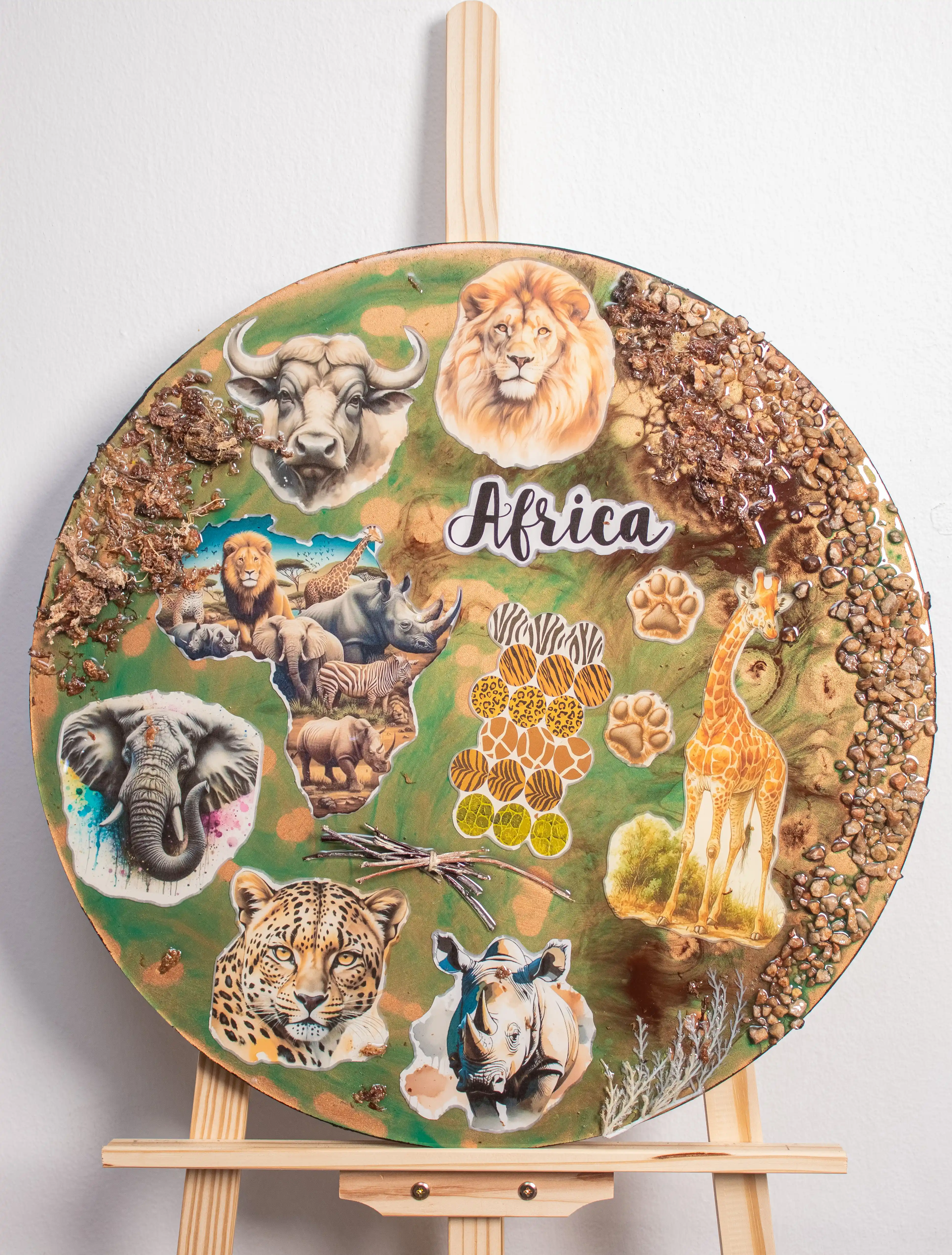 Spirit of Africa Wildlife Resin Plaque
