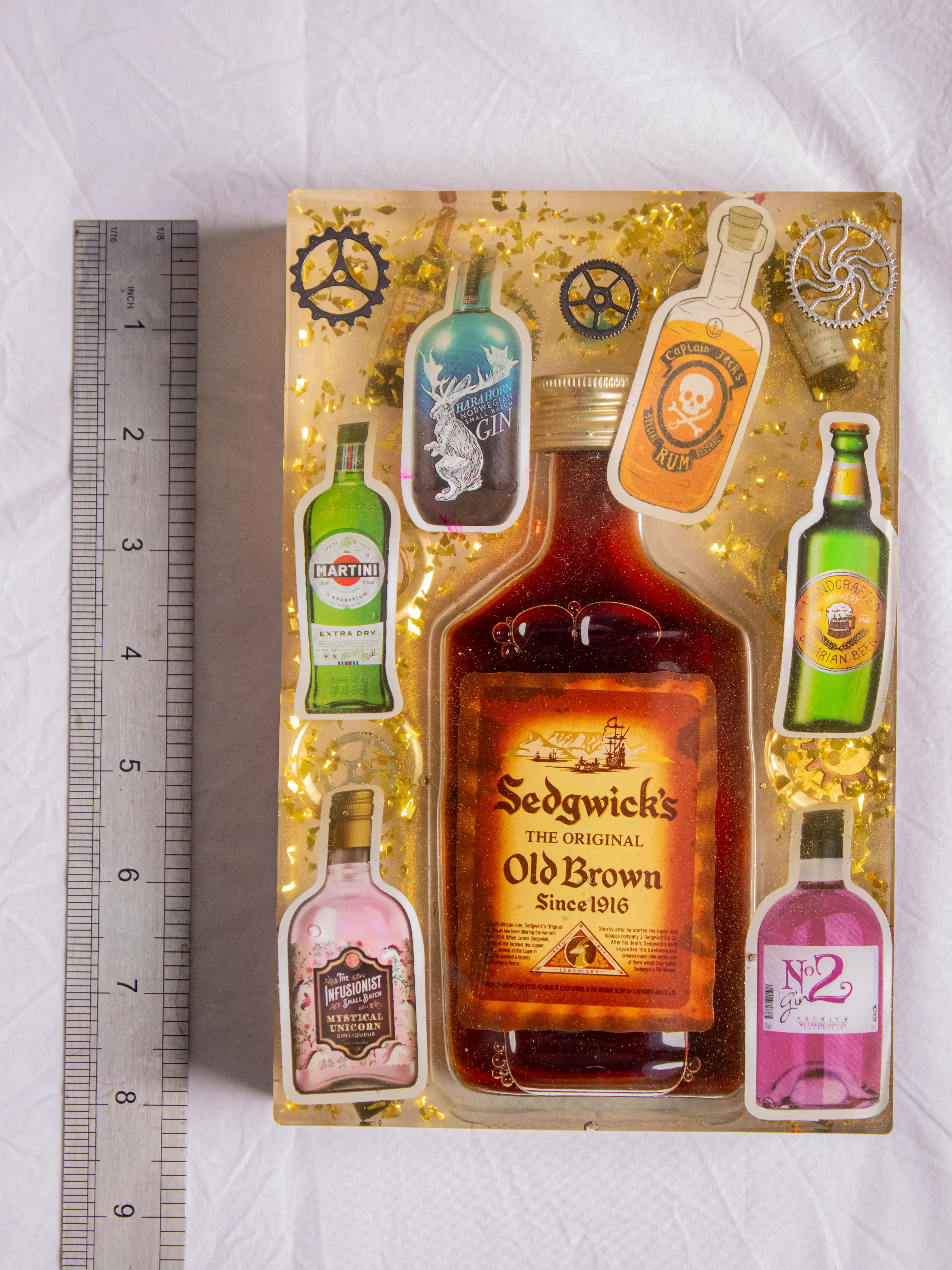 The Heritage Bar" Resin Art Board