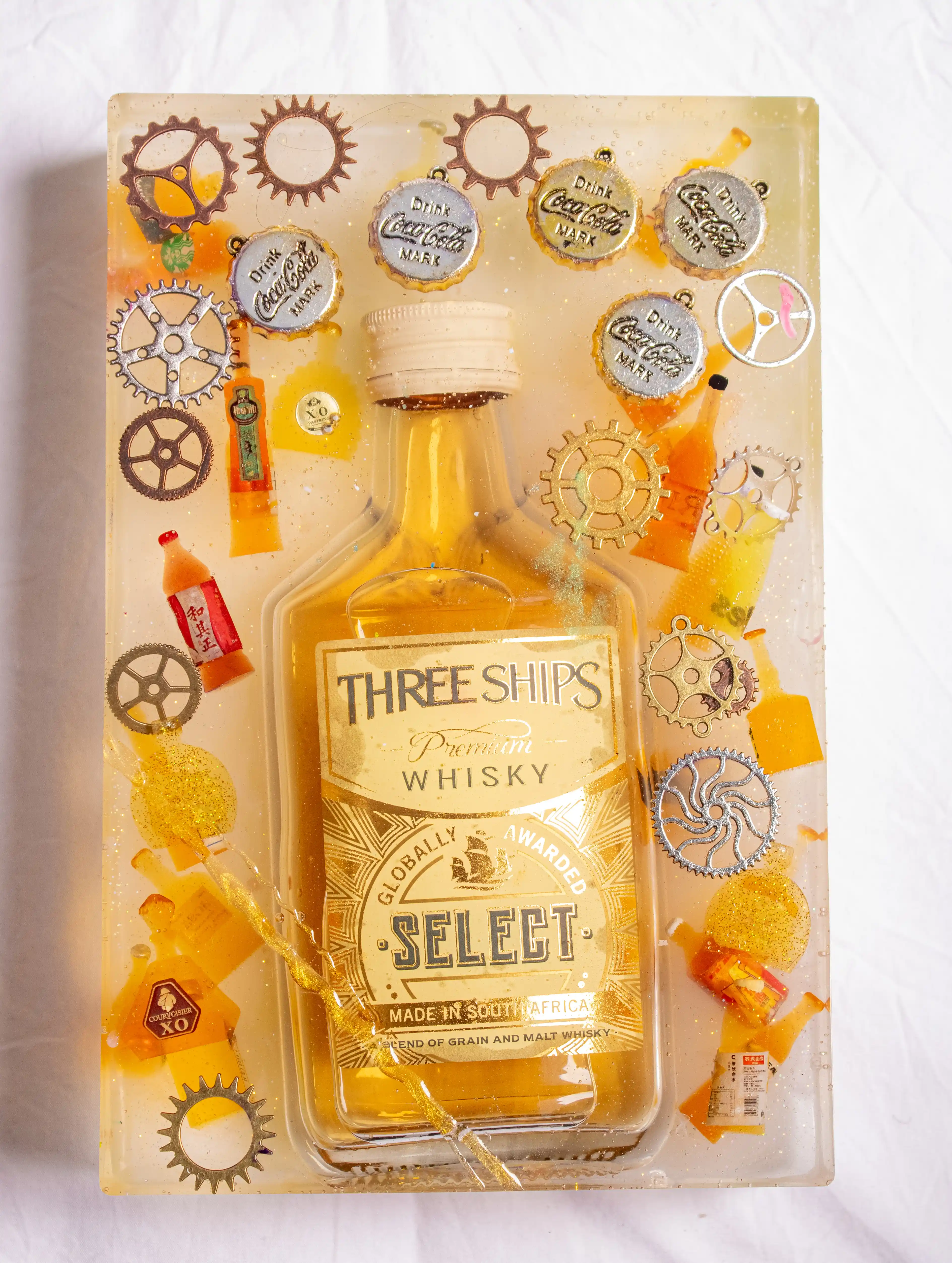 The Three Ships Select Golden Resin Plaque