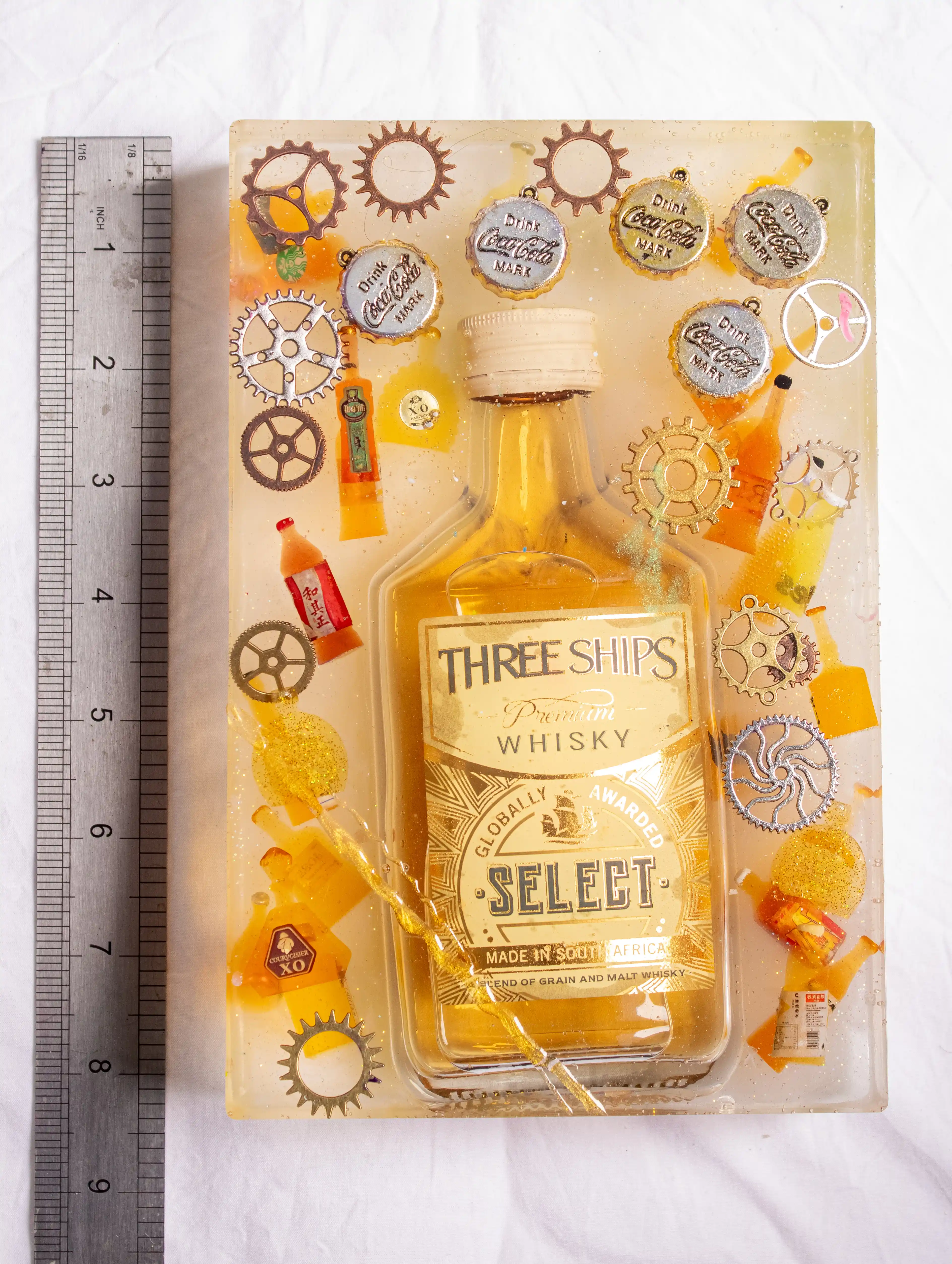 The Three Ships Select Golden Resin Plaque