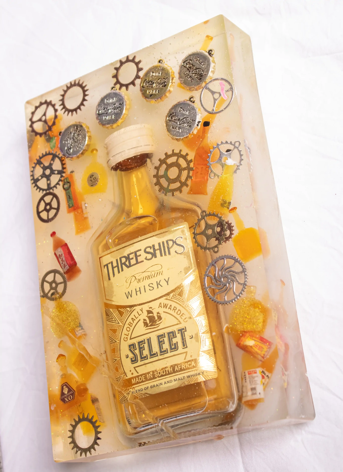 The Three Ships Select Golden Resin Plaque
