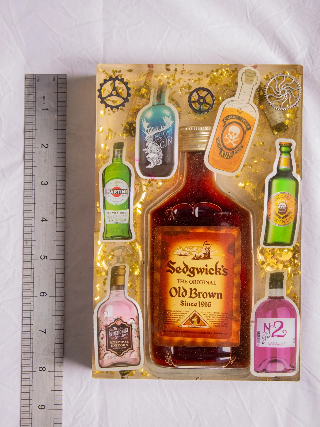 The Heritage Bar" Resin Art Board