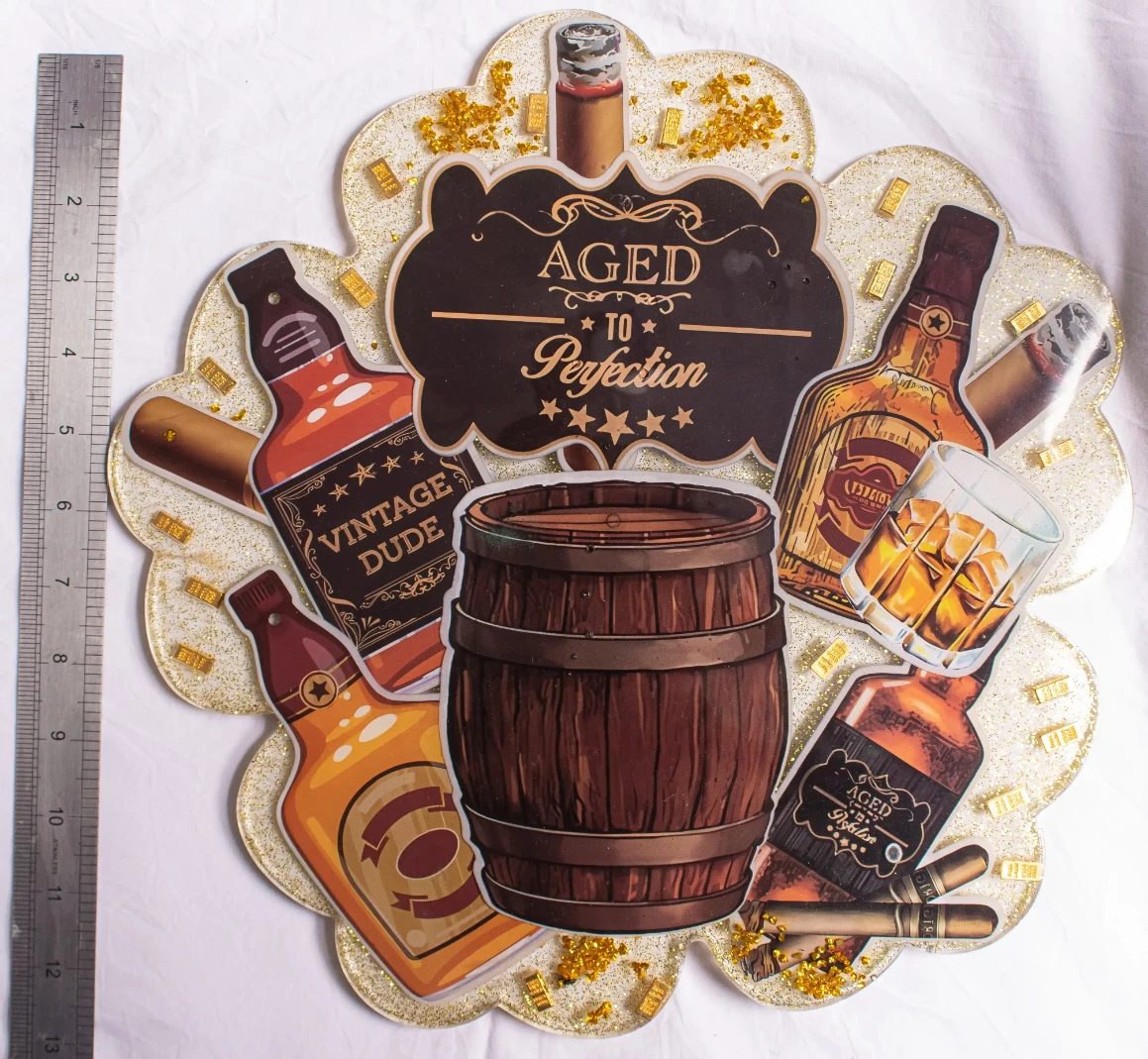 Bourbon Barrel Resin Décor