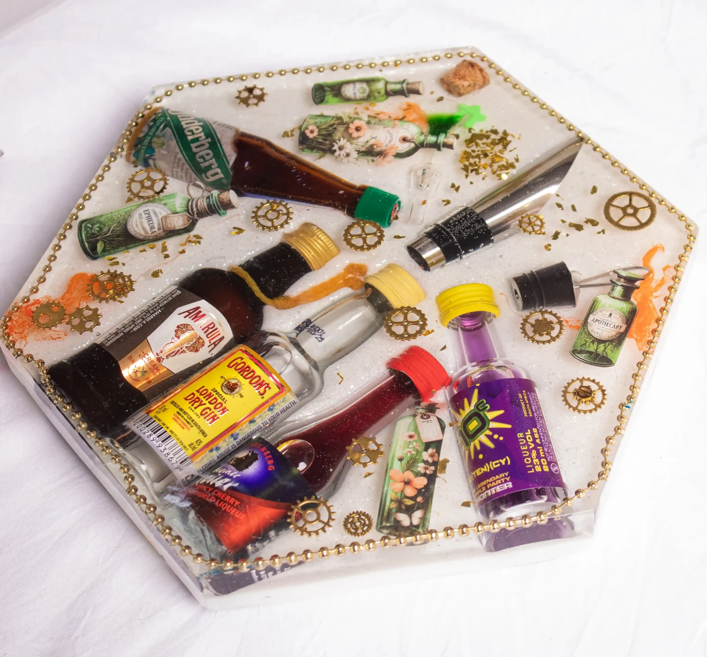 Apothecary Cocktail Resin Tray