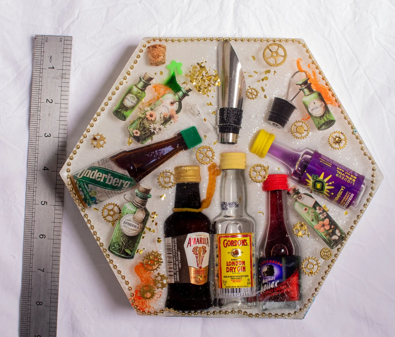 Apothecary Cocktail Resin Tray